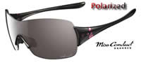Oakley Miss Conduct Squared Polished Black / OO Grey Polarized (OO9141-01)