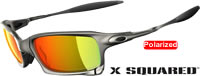 Oakley X Squared Plasma / Fire Iridium Polarized (OO6011-04)