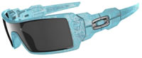 Oil Rig Update Limited Frosted Blue / Silver History Text/ Chrome Iridium (24-187)