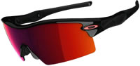 Oakley Radar XL Blades Straight Stem Polished Black / Light Positive Red Iridium (09-742)