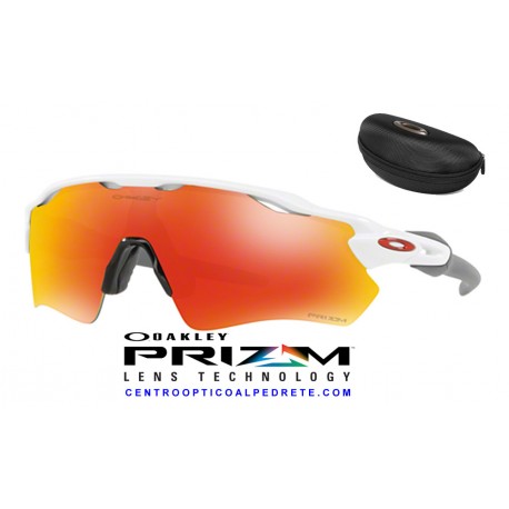 Radar EV Path Polished White / Prizm Ruby (OO9208-72)