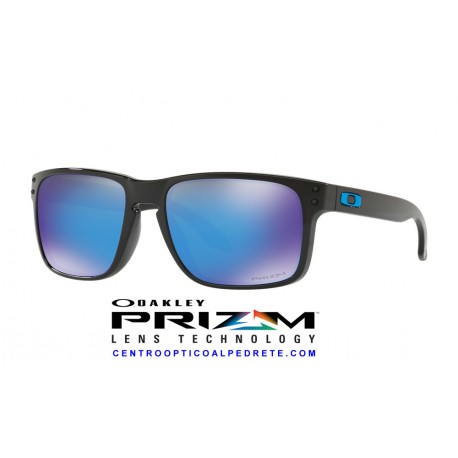 Holbrook Polished Black / Prizm Sapphire (OO9102-F5)