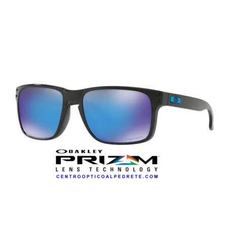 Holbrook Polished Black / Prizm Sapphire (OO9102-F5)
