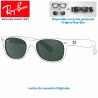Lentes de repuesto Ray-Ban New WayFarer Lente Crystal Green (RB2132-6013)