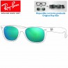 Lentes de repuesto Ray-Ban New WayFarer Lente Grey Mirror Green (RB2132-622/19)