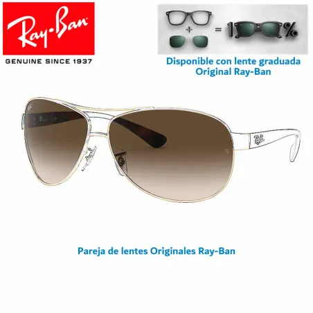 Lentes de repuesto Ray-Ban RB3386 / Lente Brown Gradient (RB3386-001/13)
