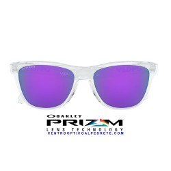 Frogskins Polished Clear / Prizm Violet (OO9013-H7)