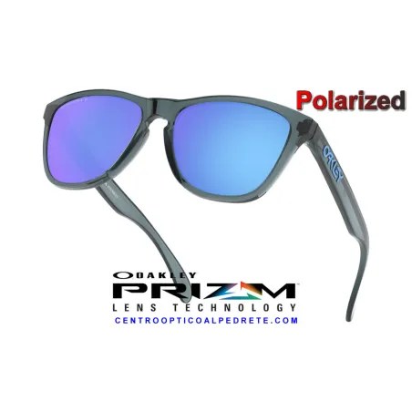 Frogskins Matte Grey Smoke / Prizm Sapphire Polarized (OO9013-F6)