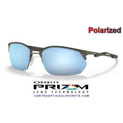 Wire Tap 2.0 Satin Lead / Prizm Deep Water Polarized (OO4145-06)