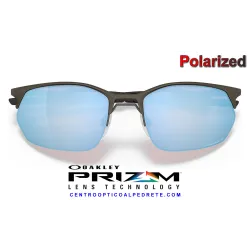 Wire Tap 2.0 Satin Lead / Prizm Deep Water Polarized (OO4145-06)