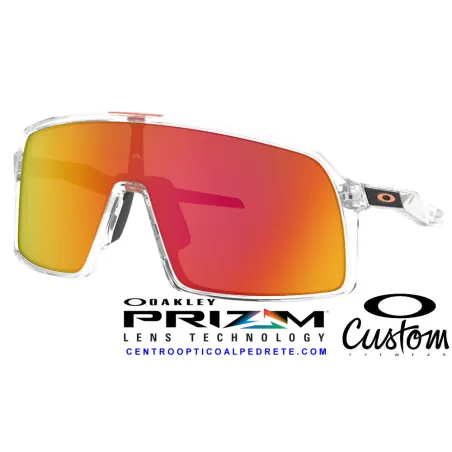 Sutro Custom Polished Clear / Prizm Ruby (OO9406-8939C)