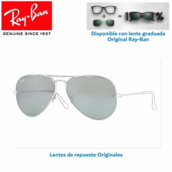 Lentes de repuesto Ray-Ban Aviator Large Lente Silver Mirror (RB3025-002/40)