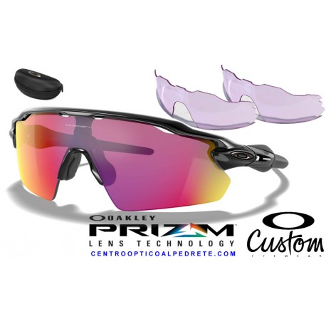 Radar EV Custom Pitch Polished Black / Prizm Road  (OO9211-9845)