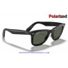 Ray-Ban WayFarer Classic Black / Crystal Green Polarized (RB2140-901/58)