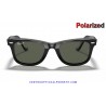 Ray-Ban WayFarer Classic Black / Crystal Green Polarized (RB2140-901/58)
