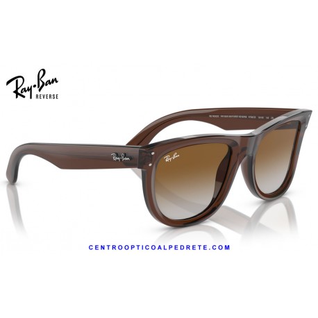 Ray-Ban WayFarer Reverse Transparent Brown / Brown Gradient (RBR0502S-6709CB)