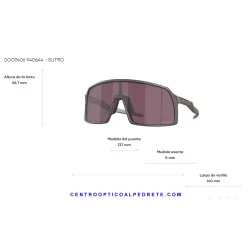 Sutro Custom Polished Clear / Prizm Ruby (OO9406-8939C)