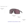 Sutro Custom Polished Clear / Prizm Ruby (OO9406-8939C)