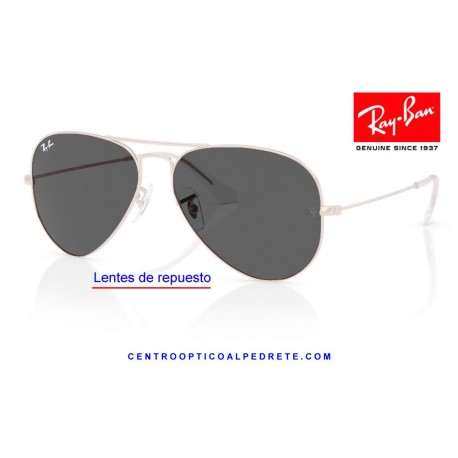 Lentes de repuesto Ray-Ban Aviator Large Metal / Lente Dark Grey (RB3025-9202B1)