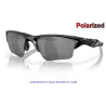 Half Jacket 2.0 XL Polished Black / Black Iridium Polarized (OO9154-05)