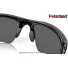 Half Jacket 2.0 XL Polished Black / Black Iridium Polarized (OO9154-05)