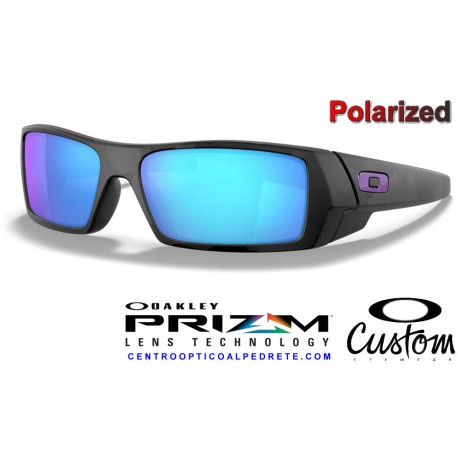 Gascan Custom Grey- Black Camo / Prizm Sapphire Polarized (OO9014CP-10652)