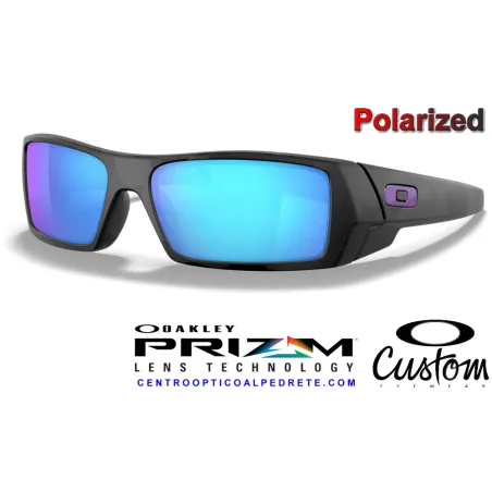 Gascan Custom Grey- Black Camo / Prizm Sapphire Polarized (OO9014CP-10652)
