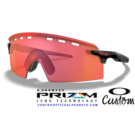 Encoder Strike Vented Custom Matte Black / Prizm Trail Torch (OO9235CP-10657)