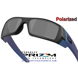 Gascan Matte Black-Blue / Prizm Black  Polarized (OO9014-D0)