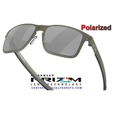 Holbrook Metal Matte GunMettal / Prizm Black Polarized (OO4123-06)