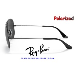 Ray-Ban Aviator Large Gold / Crystal Green Polarized (RB3025 002/48)