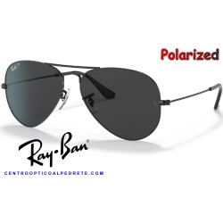 Ray-Ban Aviator Large Gold / Crystal Green Polarized (RB3025 002/48)