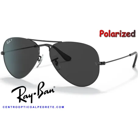 Ray-Ban Aviator Large Gold / Crystal Green Polarized (RB3025 002/48)