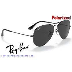 Ray-Ban Aviator Large Gold / Crystal Green Polarized (RB3025 002/48)
