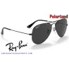Ray-Ban Aviator Large Gold / Crystal Green Polarized (RB3025 002/48)