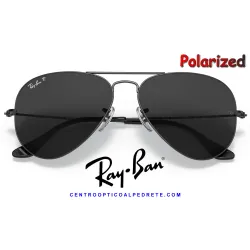 Ray-Ban Aviator Large Gold / Crystal Green Polarized (RB3025 002/48)