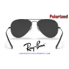 Ray-Ban Aviator Large Gold / Crystal Green Polarized (RB3025 002/48)