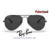 Ray-Ban Aviator Large Gold / Crystal Green Polarized (RB3025 002/48)
