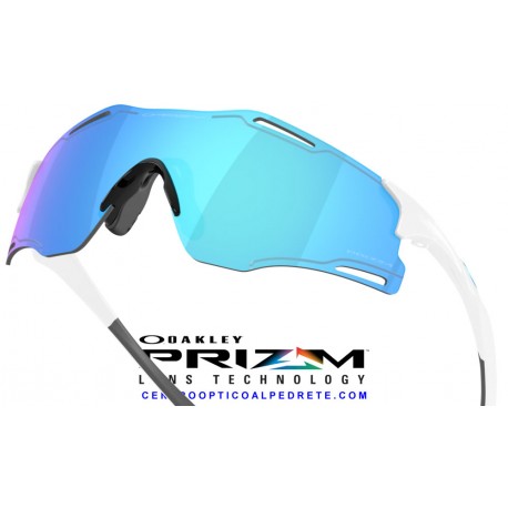 Cybr Zero Polished White / Prizm Sapphire (OO9512D-02)