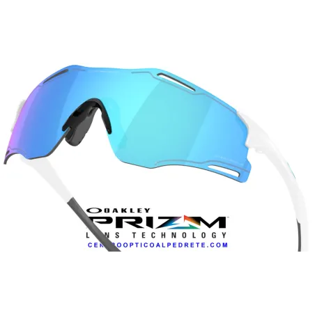 Cybr Zero Polished White / Prizm Sapphire (OO9512D-02)