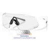 Cybr Dyno Matte White / Clear to Black Iridium Photochromic (OO9513D-01)