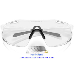 Cybr Dyno Matte White / Clear to Black Iridium Photochromic (OO9513D-01)