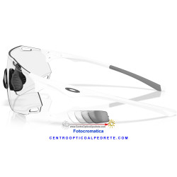 Cybr Dyno Matte White / Clear to Black Iridium Photochromic (OO9513D-01)