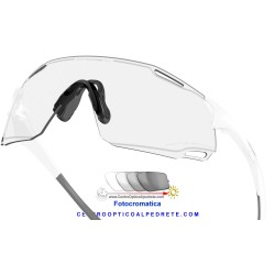 Cybr Dyno Matte White / Clear to Black Iridium Photochromic (OO9513D-01)