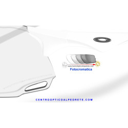 Cybr Dyno Matte White / Clear to Black Iridium Photochromic (OO9513D-01)