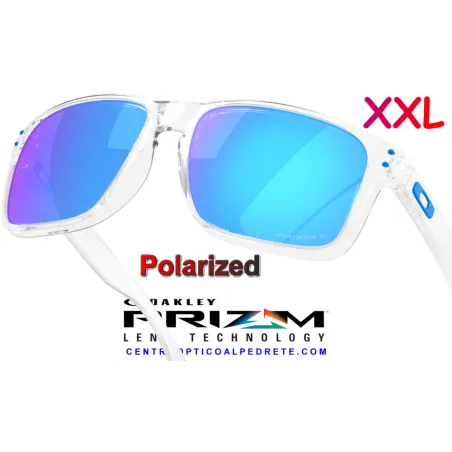 Holbrook XXL Polished Clear / Prizm Sapphire Polarized (OO9487-07)