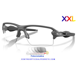 Oakley Flak 2.0 XXL Steel / Clear to Black Iridium Photochromic (OO9488-07)