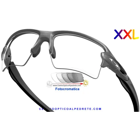 Oakley Flak 2.0 XXL Steel / Clear to Black Iridium Photochromic (OO9488-07)