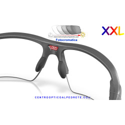 Oakley Flak 2.0 XXL Steel / Clear to Black Iridium Photochromic (OO9488-07)