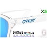 Oakley Frogskins S Polished Clear / Prizm Sapphire (OO9508-01)